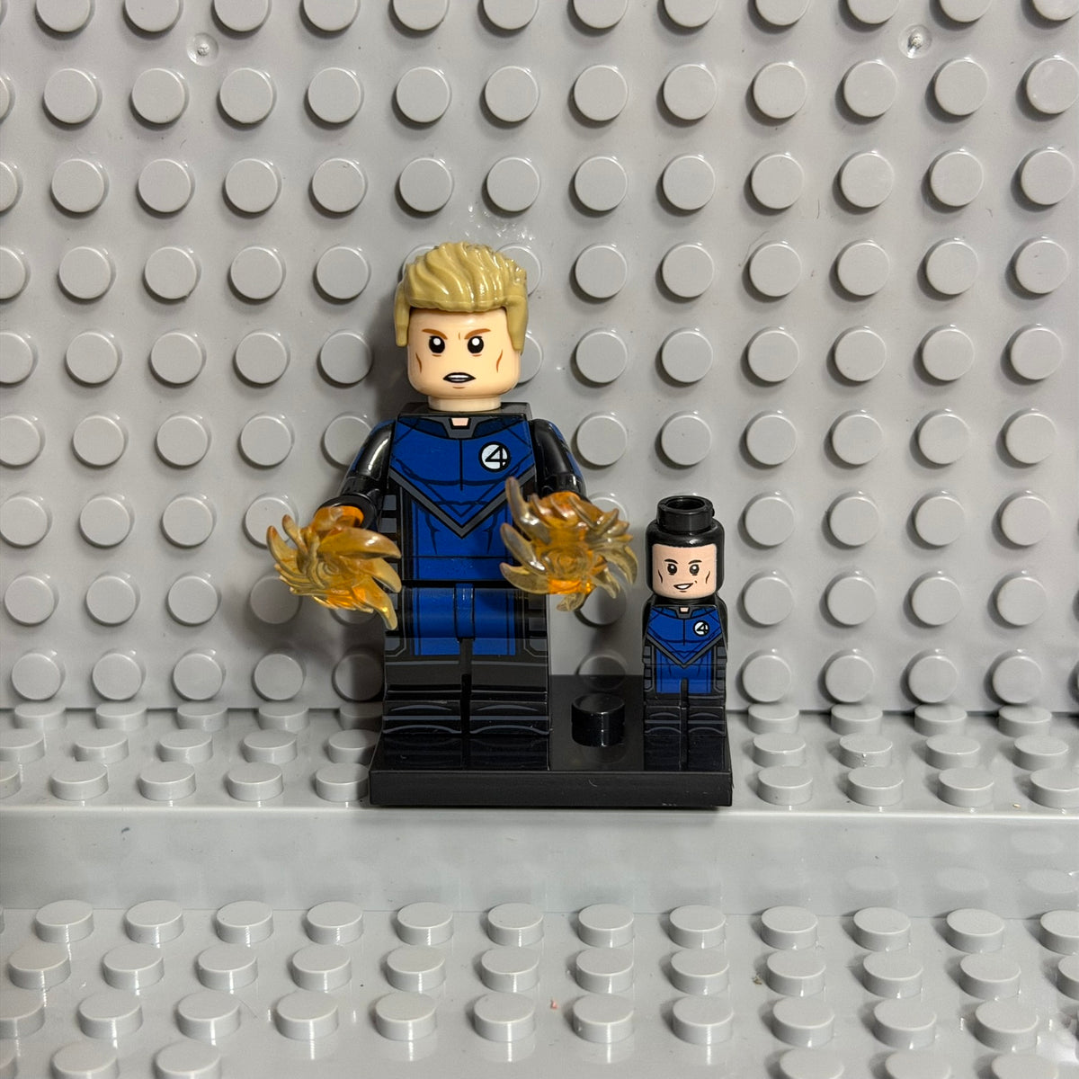 Human Torch Marvel Superhero minifigure Lego Compatible