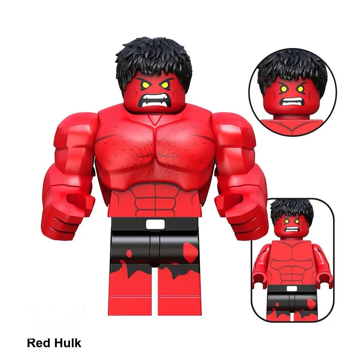 Red Hulk Marvel Superhero minifigure Lego Compatible