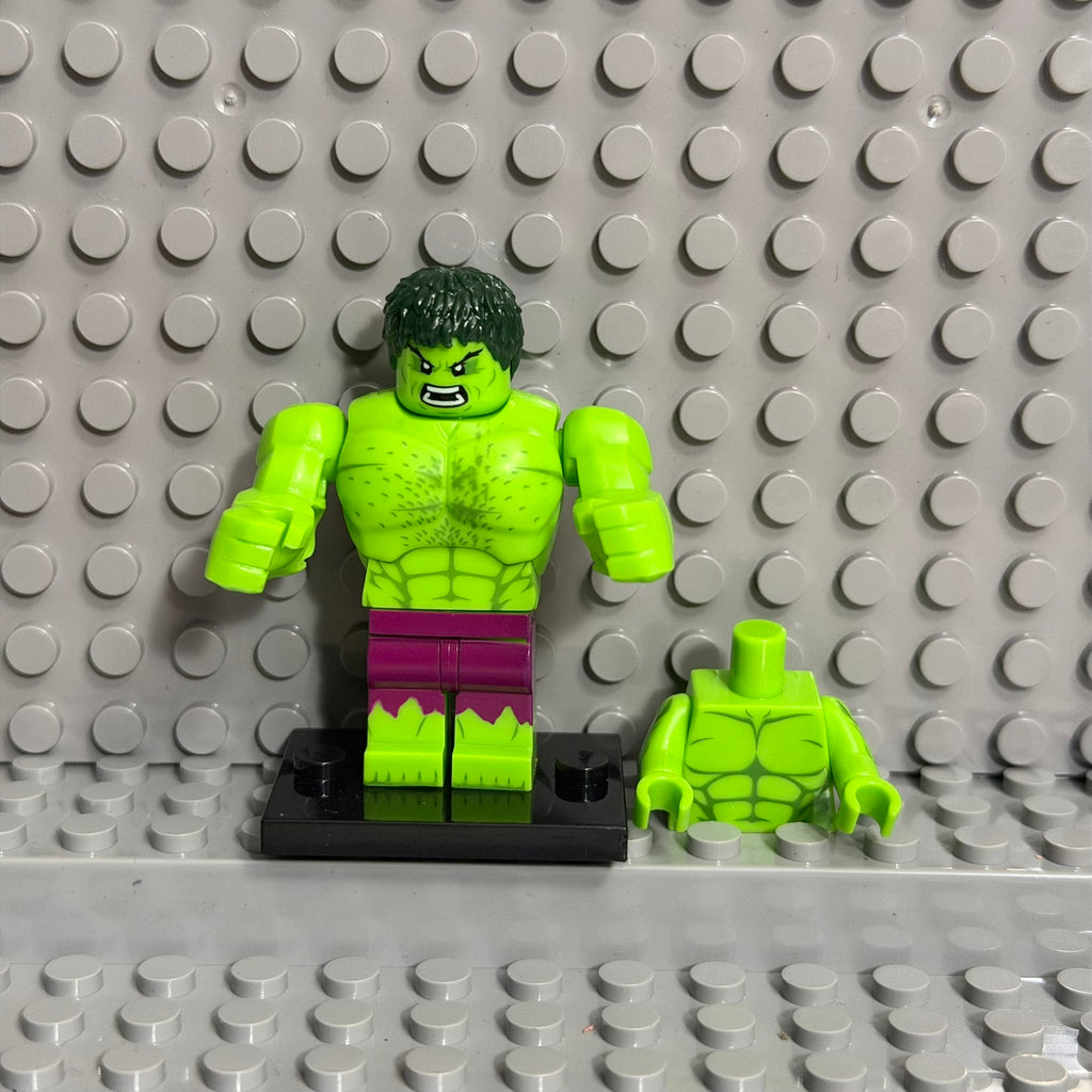 Hulk Marvel Superhero minifigure Lego Compatible