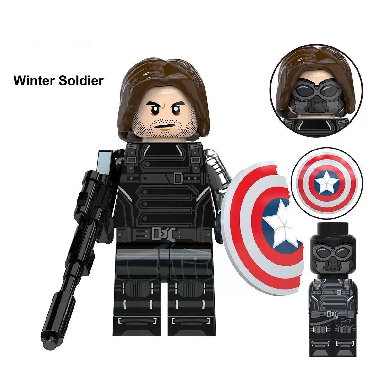 Winter Soldier Marvel Superhero minifigure Lego Compatible