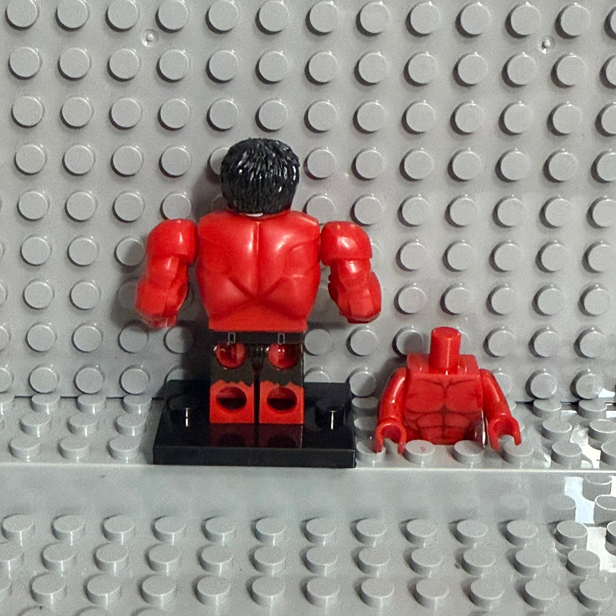 Red Hulk Marvel Superhero minifigure Lego Compatible