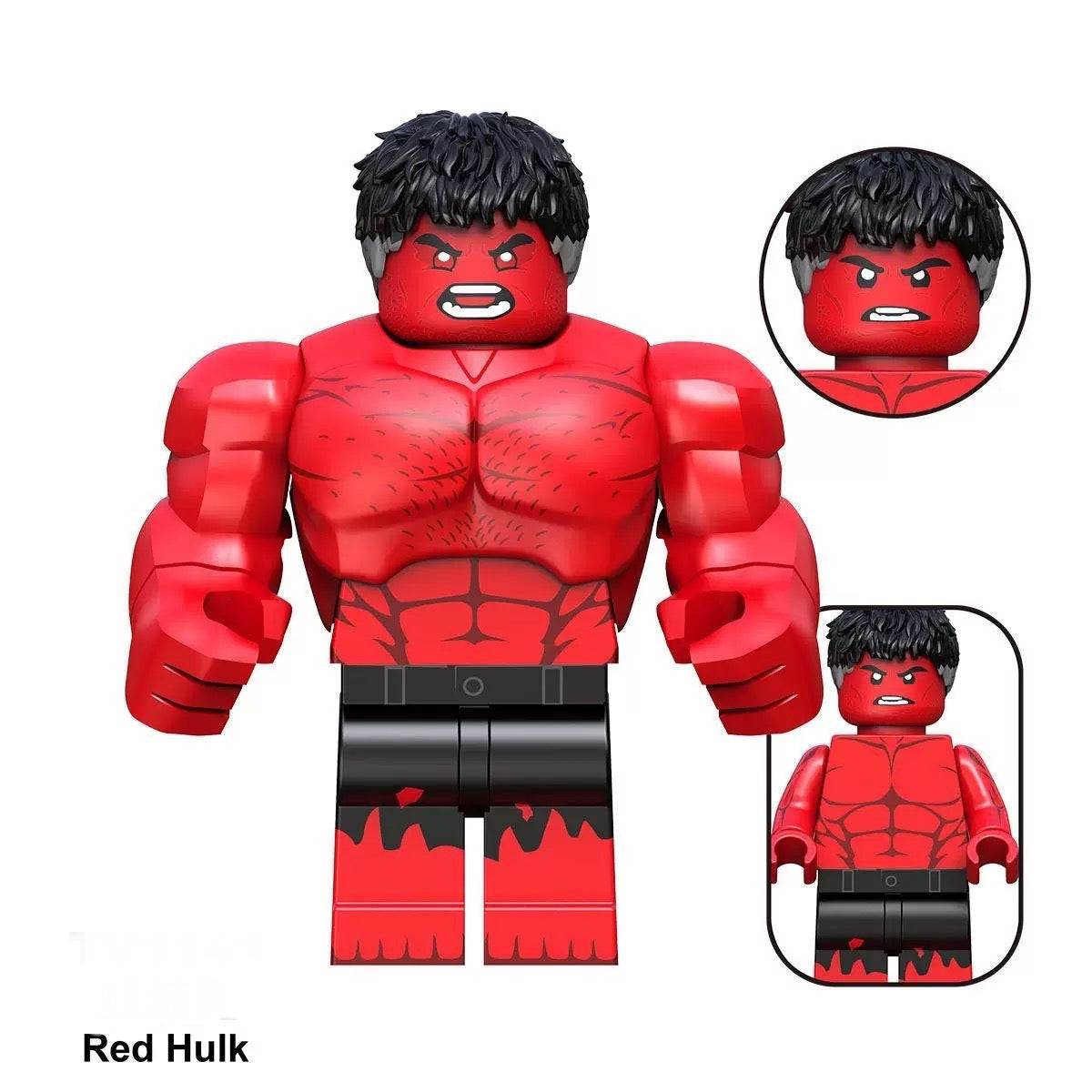 Red Hulk Marvel Superhero minifigure Lego Compatible