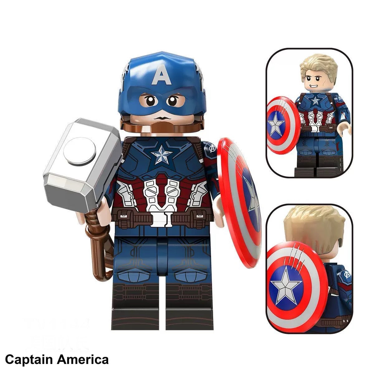 Captain America Marvel Superhero minifigure Lego Compatible