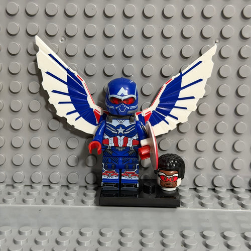 Captain America Marvel Superhero minifigure Lego Compatible
