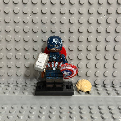 Captain America Marvel Superhero minifigure Lego Compatible