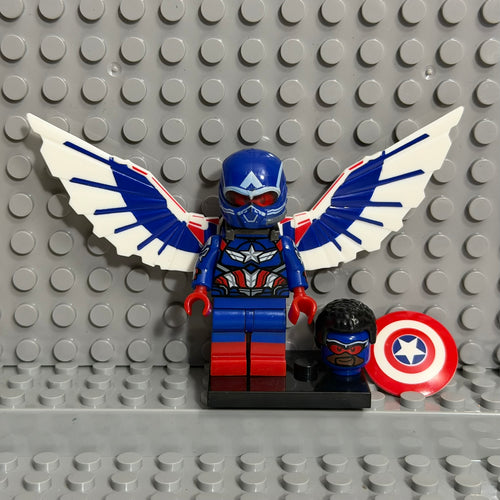 Captain America Marvel Superhero minifigure Lego Compatible