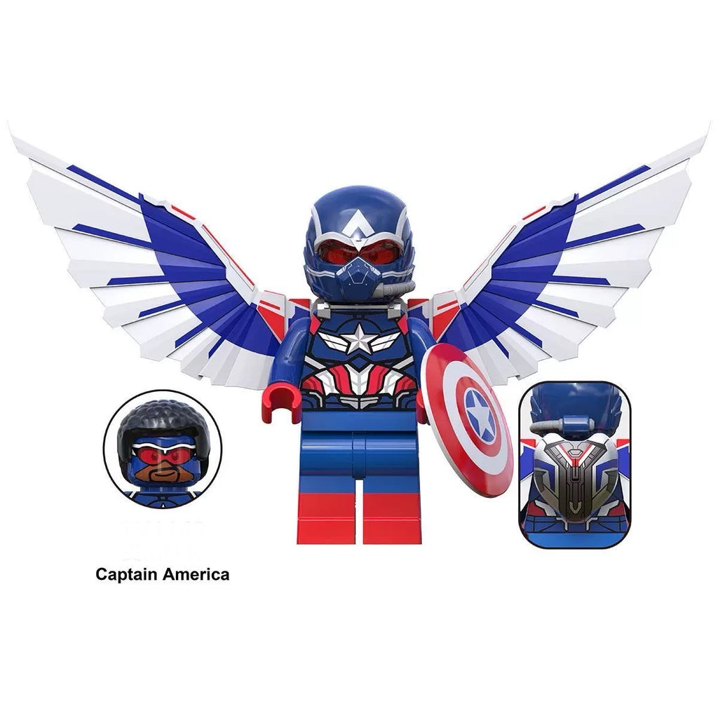 Captain America Marvel Superhero minifigure Lego Compatible
