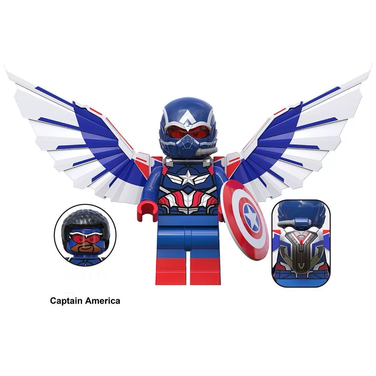 Captain America Marvel Superhero minifigure Lego Compatible