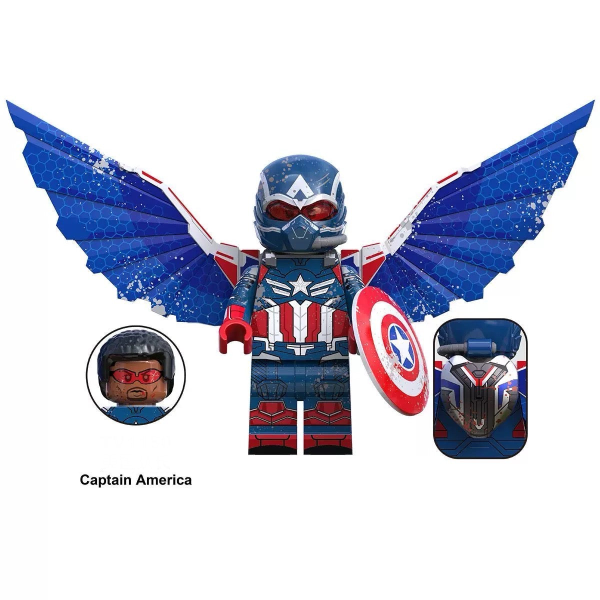 Captain America Marvel Superhero minifigure Lego Compatible