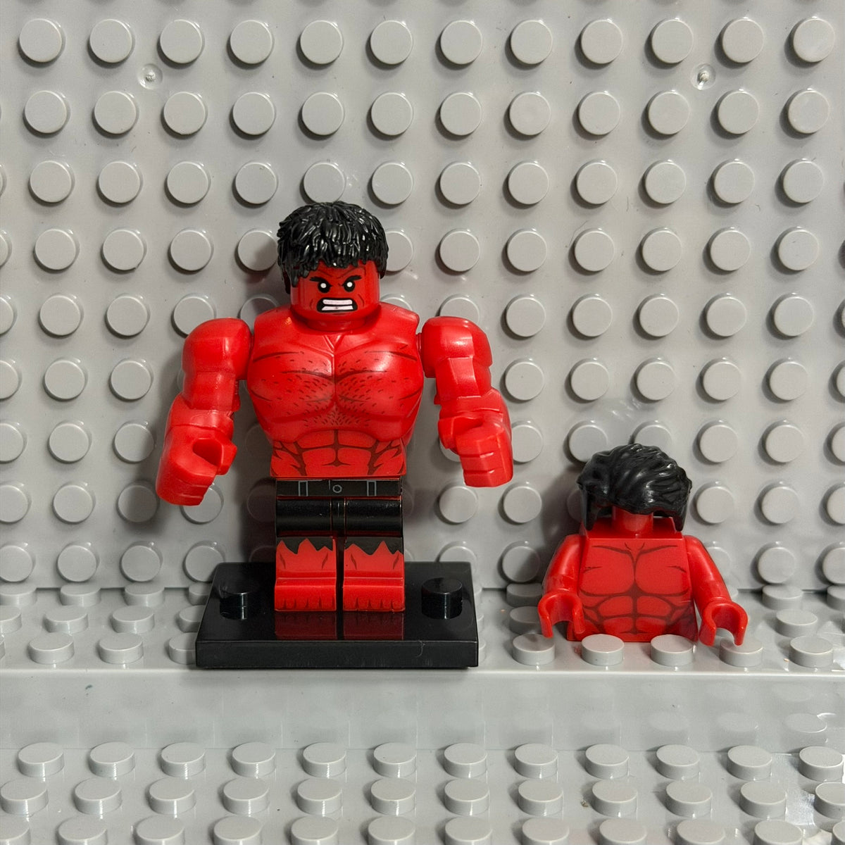 Red Hulk Marvel Superhero minifigure Lego Compatible