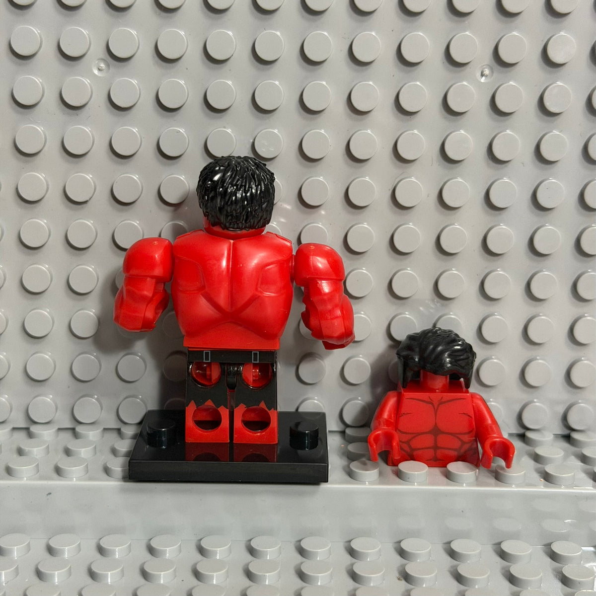 Red Hulk Marvel Superhero minifigure Lego Compatible