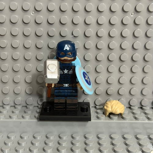 Captain America Marvel Superhero minifigure Lego Compatible