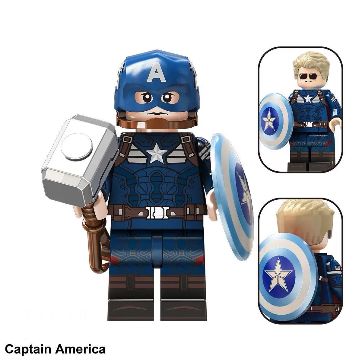 Captain America Marvel Superhero minifigure Lego Compatible