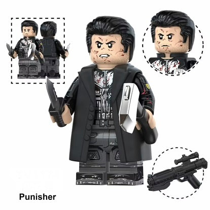 Punisher Marvel Superhero minifigure Lego Compatible