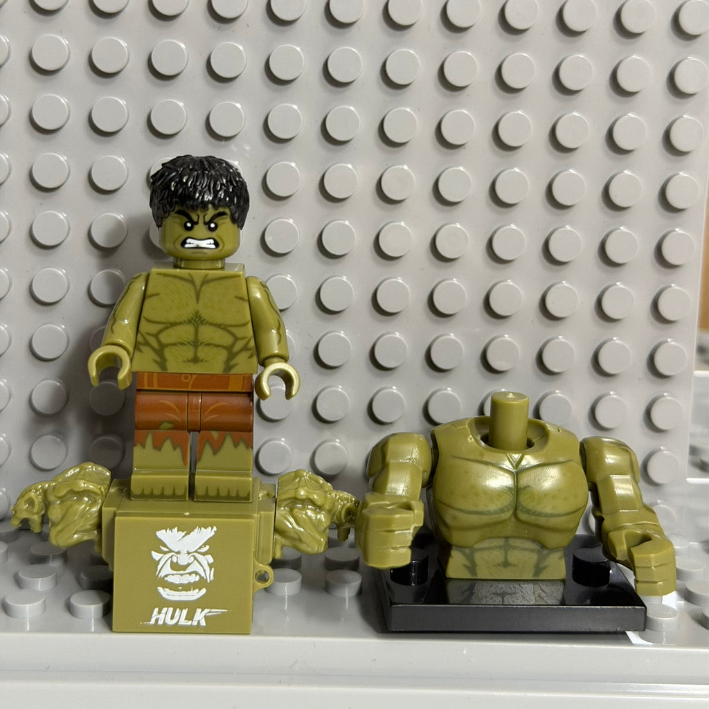 Hulk Marvel superhero minifigure Lego Compatible