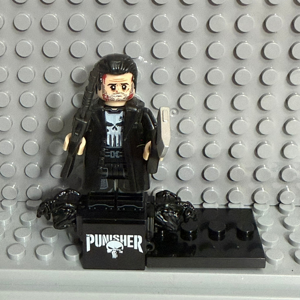 Punisher Marvel superhero minifigure Lego Compatible