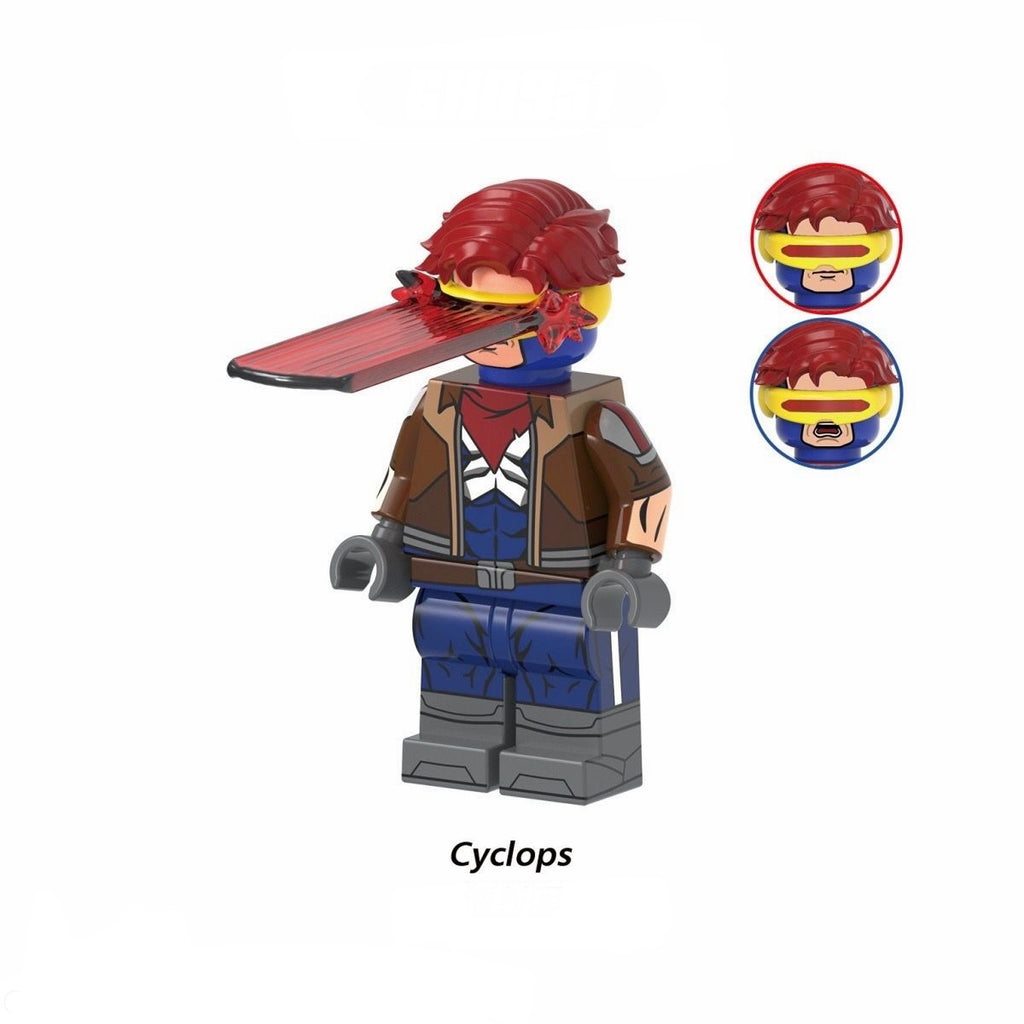 Cyclops Marvel superhero minifigure Lego Compatible