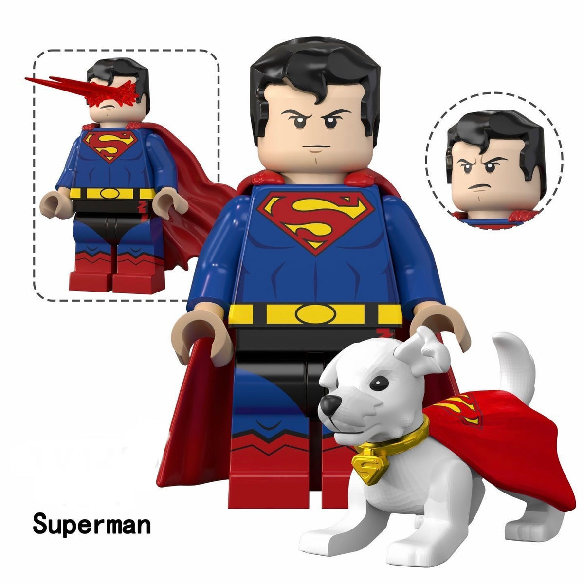 Superman DC superhero minifigure Lego Compatible