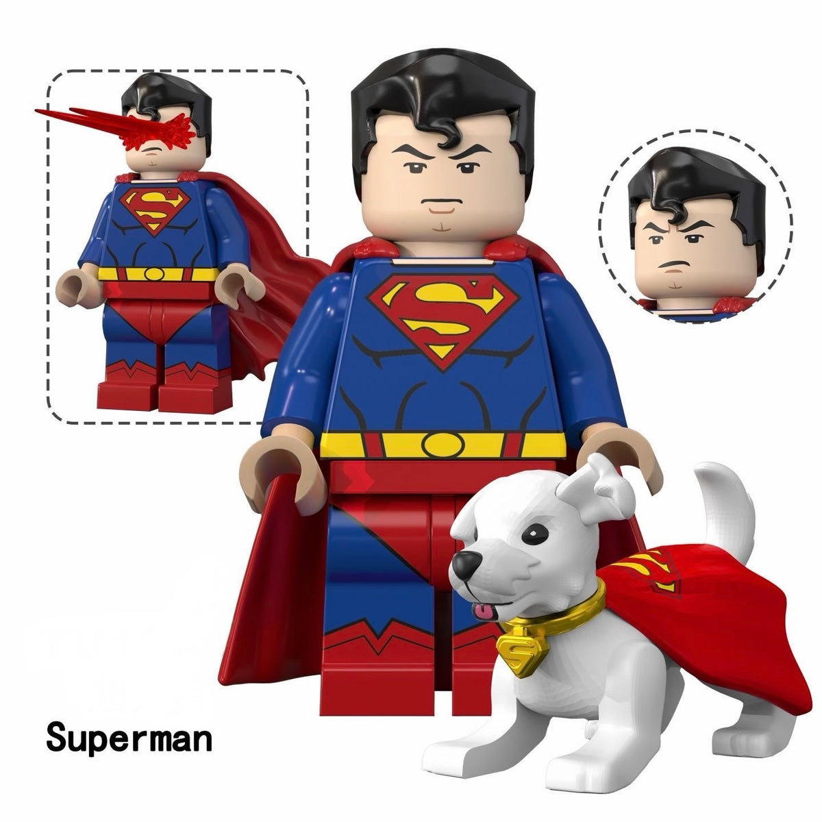 Superman DC superhero minifigure Lego Compatible