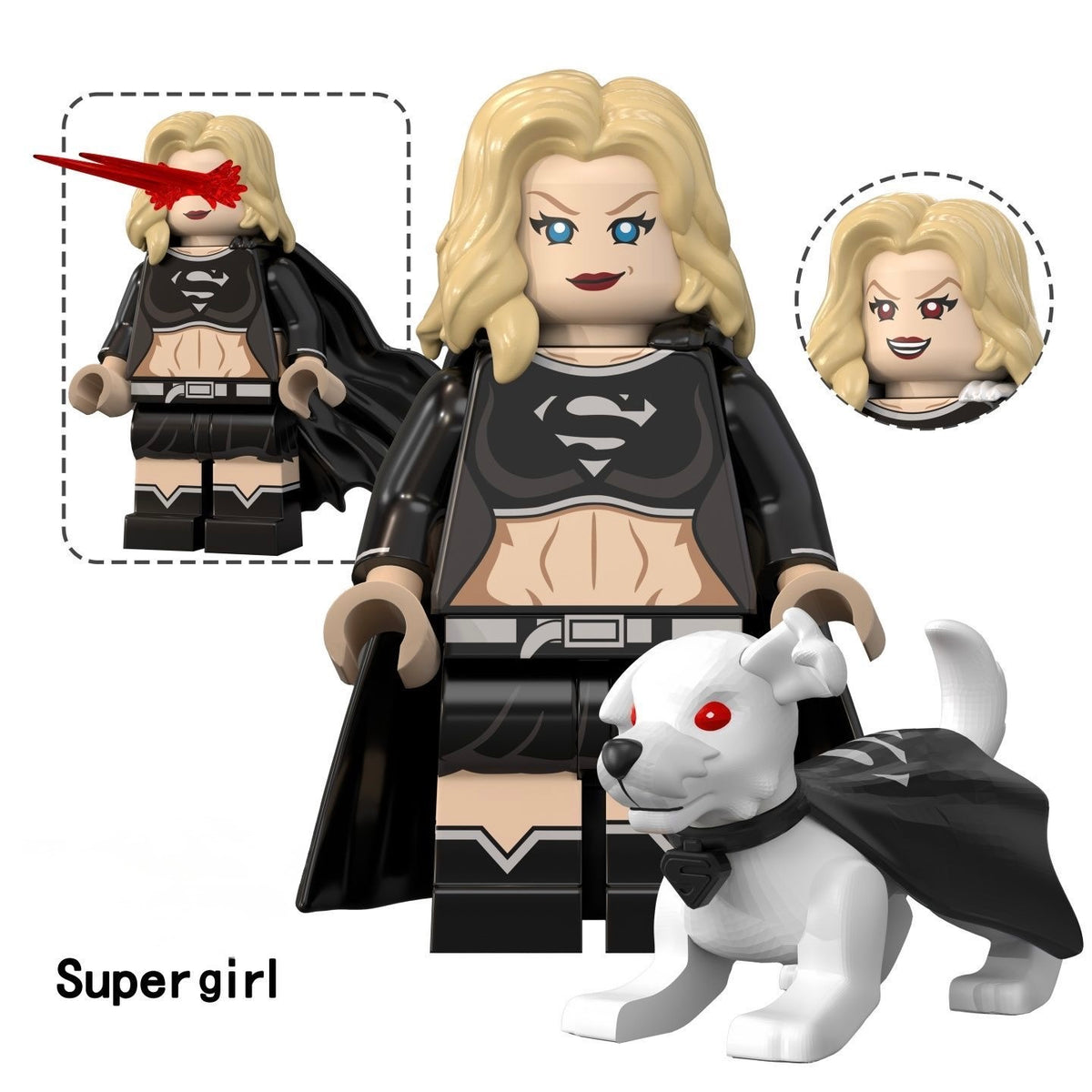 Super Girl DC superhero minifigure Lego Compatible