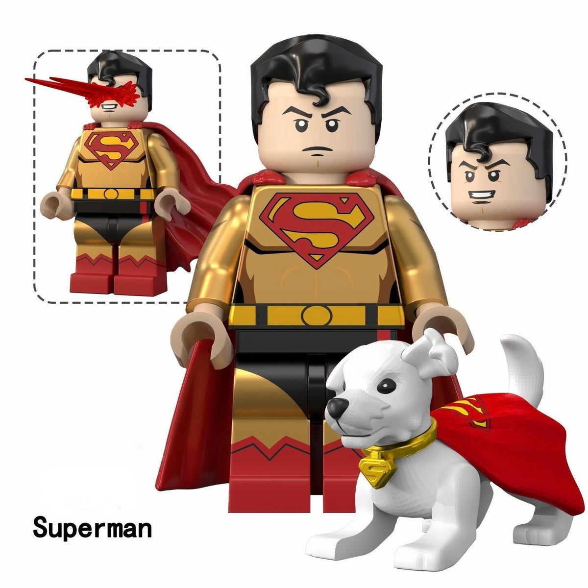 Superman DC superhero minifigure Lego Compatible