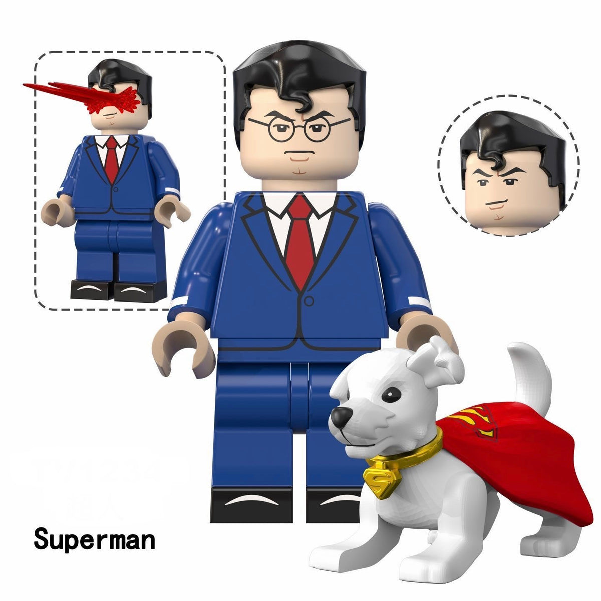 Superman DC superhero minifigure Lego Compatible
