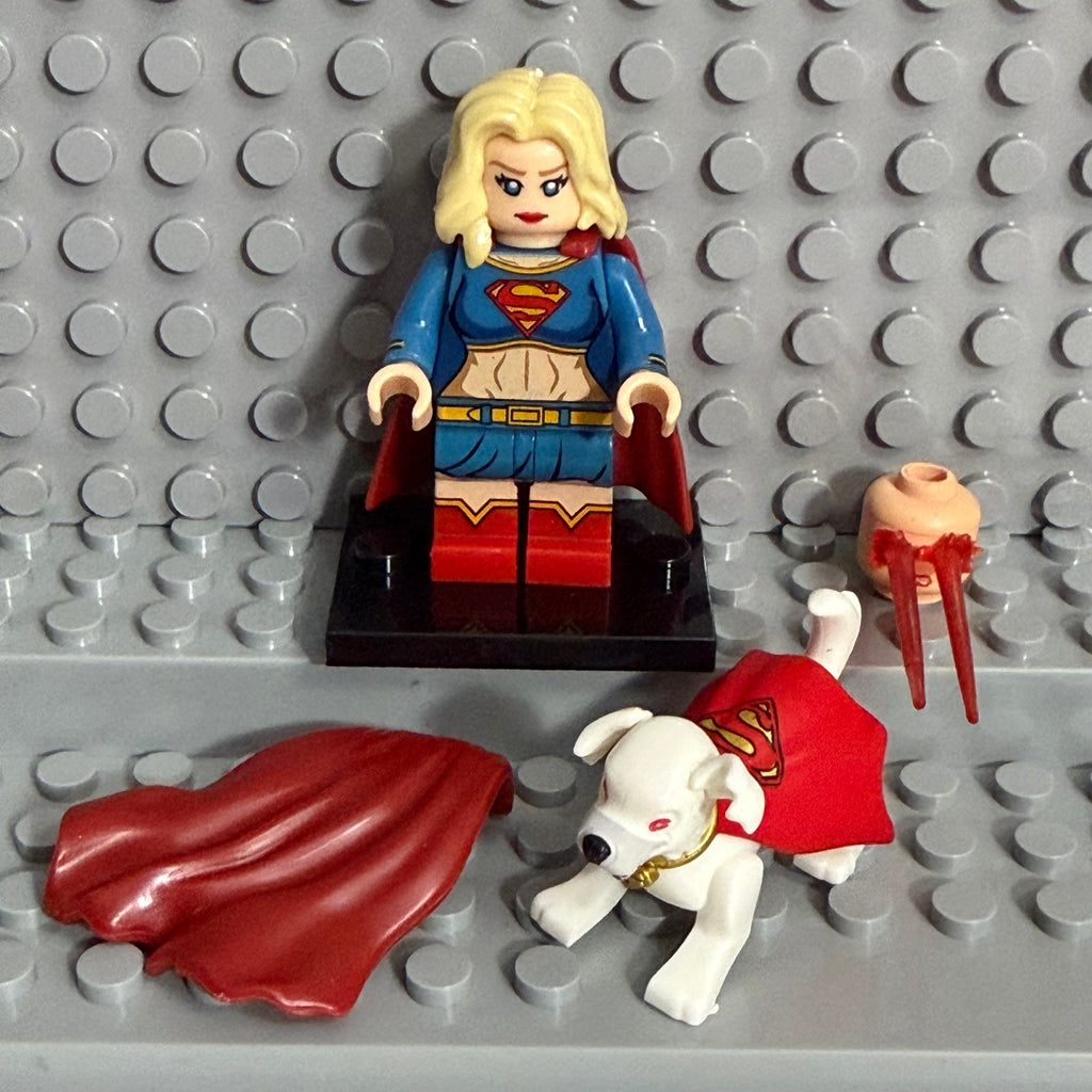 Super Girl DC superhero minifigure Lego Compatible