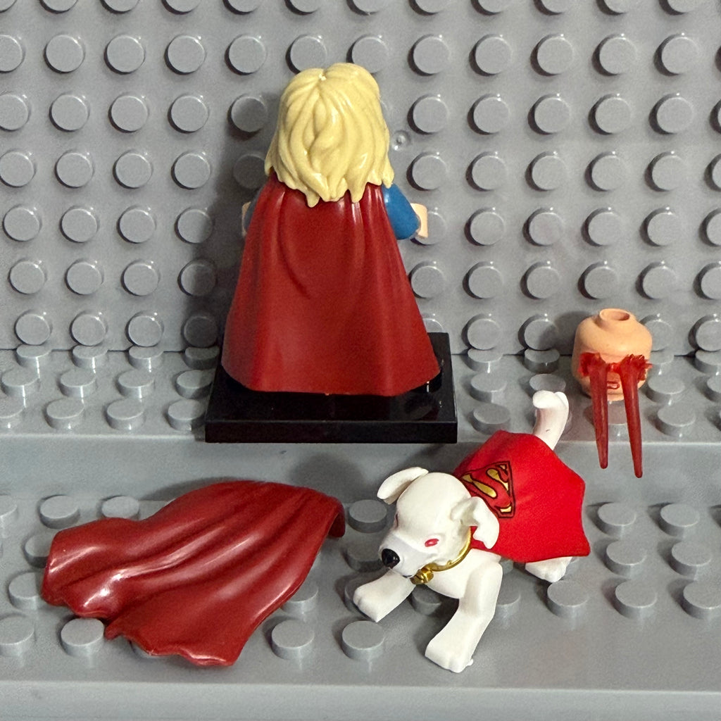 Super Girl DC superhero minifigure Lego Compatible